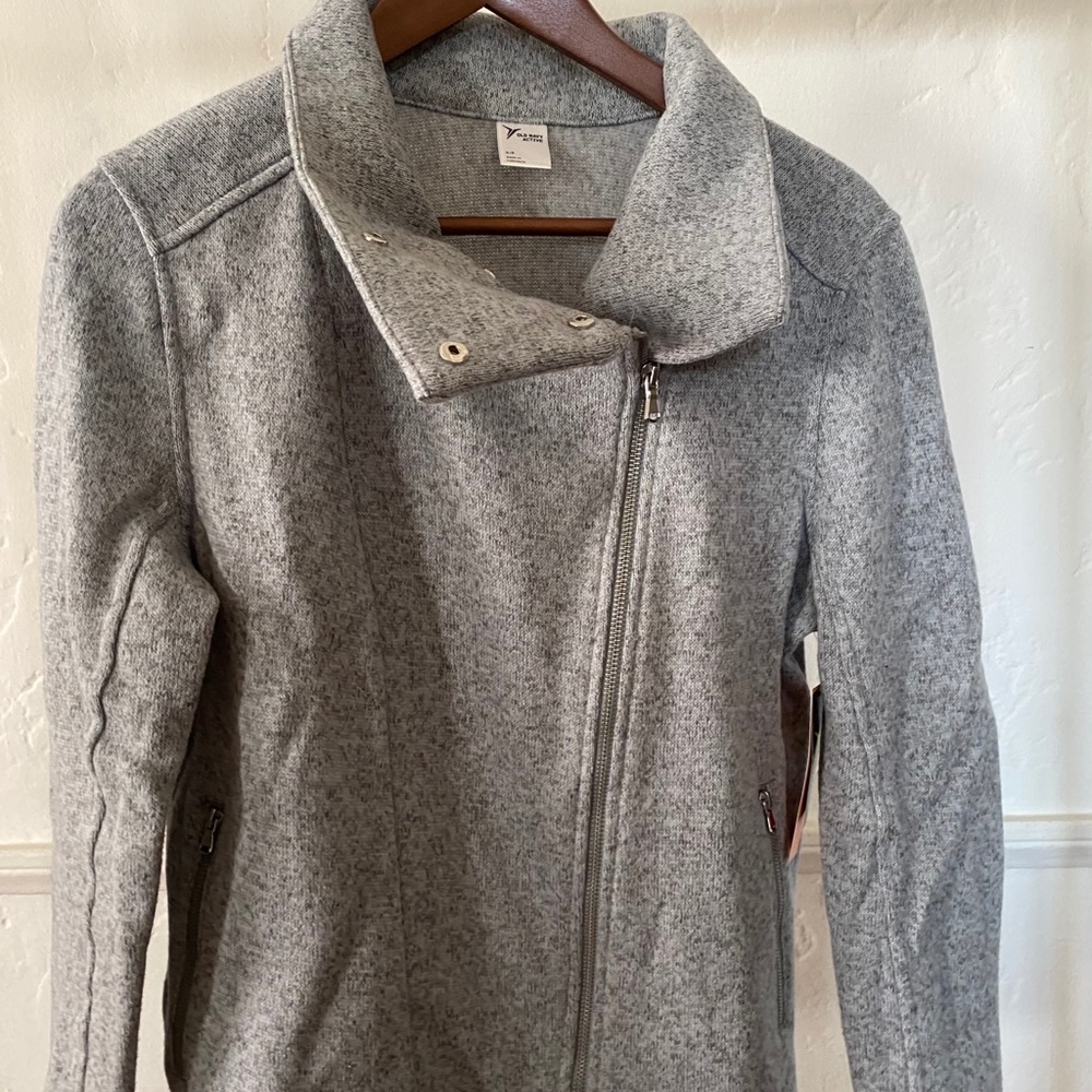 Old Navy sweater knit moto jacket
